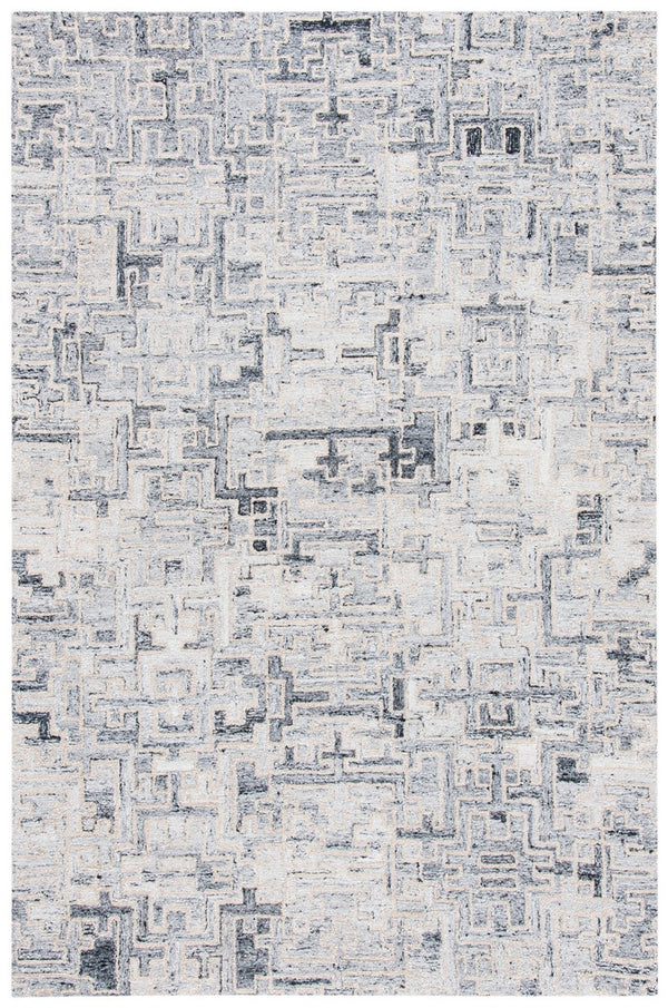 Abstract Hand Tufted Contemporary Rug in 80% Polyester & 20% Wool - Soft, Stylish, and Durable Design