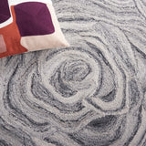 Safavieh Abstract 148 Hand Tufted 90% Polyester/10% Wool Contemporary Rug ABT148H-6SQ