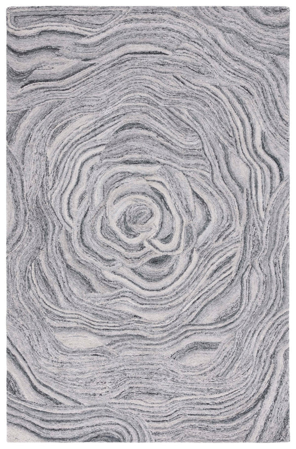 Safavieh Abstract 148 Hand Tufted 90% Polyester/10% Wool Contemporary Rug ABT148H-6SQ