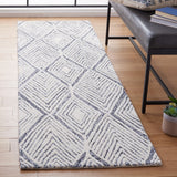 Abstract 350 Contemporary Hand Tufted 50% Wool, 50% Nylon Blend Rug Ivory / Charcoal