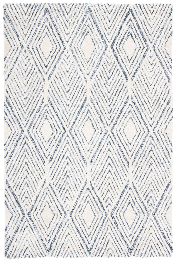 Abstract Hand Tufted Rug - Luxurious 50% Wool & 50% Nylon Blend with Elegant Design for Any Space