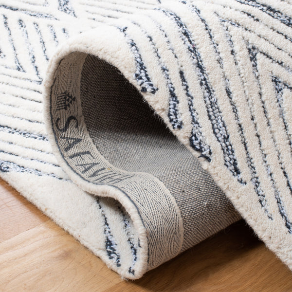 Abstract Hand Tufted Rug - Luxurious 50% Wool & 50% Nylon Blend with Elegant Design for Any Space