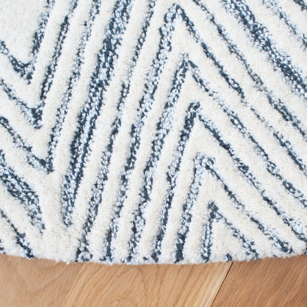 Abstract Hand Tufted Rug - Luxurious 50% Wool & 50% Nylon Blend with Elegant Design for Any Space