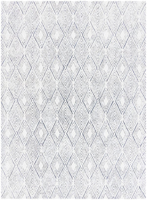 Abstract 350 Contemporary Hand Tufted 50% Wool, 50% Nylon Blend Rug Ivory / Charcoal