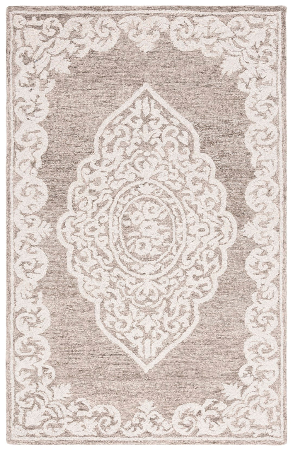 Safavieh Abstract 358 Hand Tufted Wool with Cotton Cloth backing Rug ABT358B-8