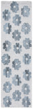 Safavieh Abstract 637 Hand Tufted 65% Wool, 25% Viscose, 10% Nylon Rug Grey / Blue 8' x 10'