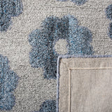 Safavieh Abstract 637 Hand Tufted 65% Wool, 25% Viscose, 10% Nylon Rug Grey / Blue 8' x 10'