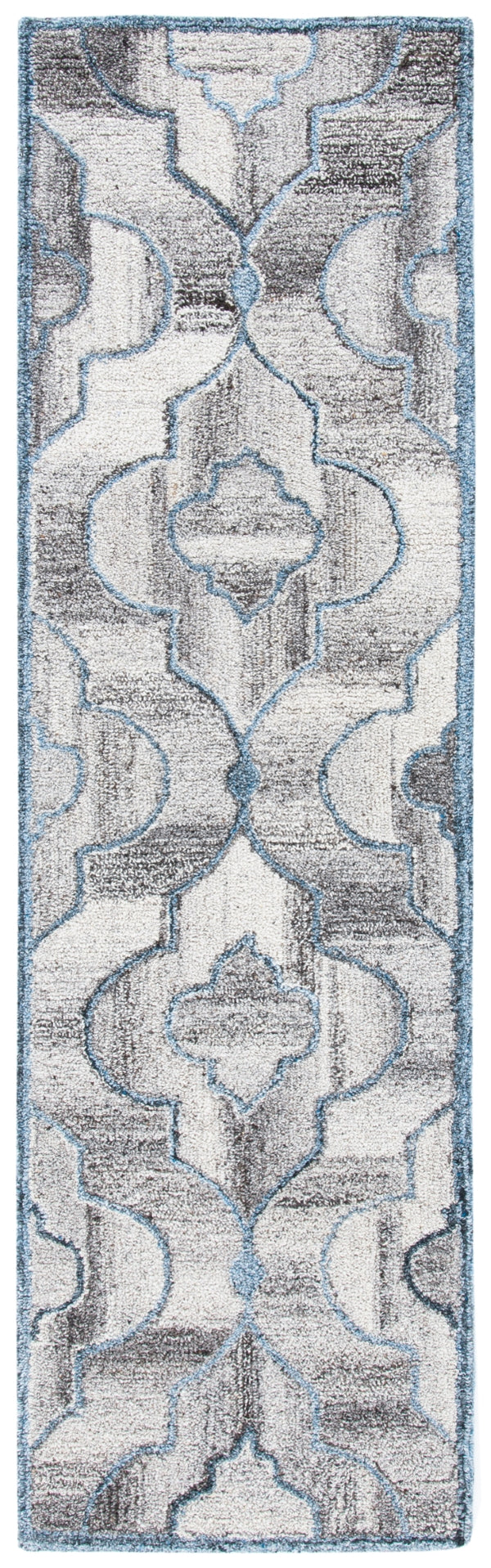 Safavieh Abstract 646 Hand Tufted Wool 65%, Viscose, 25%, Nylon 10% Rug Blue / Brown 9' x 12'