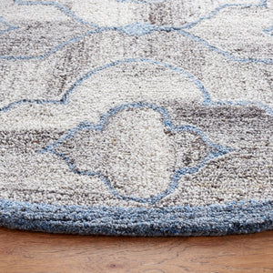 Safavieh Abstract 646 Hand Tufted Wool 65%, Viscose, 25%, Nylon 10% Rug Blue / Brown 9' x 12'