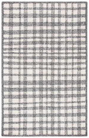 Safavieh Abstract 648 Hand Tufted Wool 65%, Viscose, 25%, Nylon 10% Rug Ivory / Black 9' x 12'