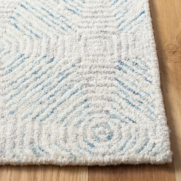 Safavieh Abstract 654 Hand Tufted 80% Wool/20% Cotton Contemporary Rug ABT654A-9