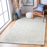 Abstract 654 Contemporary Hand Tufted 80% Wool, 20% Cotton Rug Ivory / Light Blue