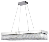 Bethel Chrome LED Chandelier in Stainless Steel & Crystal