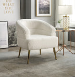 Trezona Contemporary Accent Chair White(#, Cost) AC00125-ACME