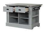 Urrur Transitional Kitchen Island Gray Finish AC00187-ACME