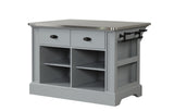 Urrur Transitional Kitchen Island