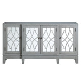 Magdi Transitional Console Table Antique Gray Finish AC00196-ACME