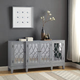 Magdi Transitional Console Table Antique Gray Finish AC00196-ACME