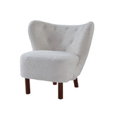 Zusud Transitional Accent Chair White Teddy Sherpa(#HYM2101-3, $ 19 RMB/per meter) AC00228-ACME