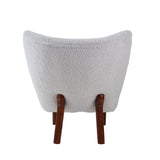 Zusud Transitional Accent Chair White Teddy Sherpa(#HYM2101-3, $ 19 RMB/per meter) AC00228-ACME