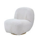 Yedaid Contemporary Accent Chair with Swivel White Teddy Sherpa(#HYM2101-3, $ 19 RMB/per meter) AC00231-ACME