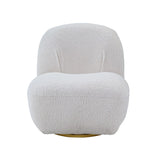 Yedaid Contemporary Accent Chair with Swivel White Teddy Sherpa(#HYM2101-3, $ 19 RMB/per meter) AC00231-ACME
