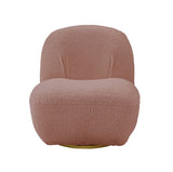 Yedaid Contemporary Accent Chair with Swivel PinkTeddy Sherpa(#HYM2101-2, $ 19 RMB/per meter) AC00232-ACME
