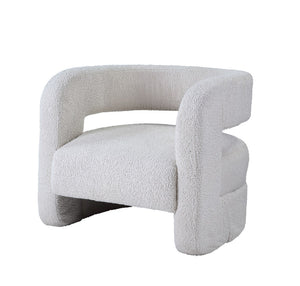 Yitua Contemporary Accent Chair White Teddy Sherpa(#HYM2101-3, $ 19 RMB/per meter) AC00233-ACME