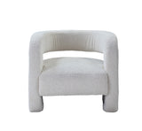 Yitua Contemporary Accent Chair White Teddy Sherpa(#HYM2101-3, $ 19 RMB/per meter) AC00233-ACME