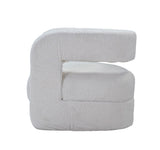 Yitua Contemporary Accent Chair White Teddy Sherpa(#HYM2101-3, $ 19 RMB/per meter) AC00233-ACME