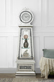 Noralie Glam Grandfather Clock with LED Mirrored & Faux Diamonds AC00349-ACME