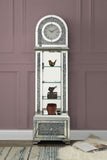 Noralie Glam Grandfather Clock with LED Mirrored & Faux Diamonds AC00353-ACME