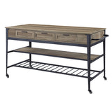 Macaria Industrial Kitchen Island