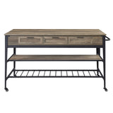 Macaria Industrial Kitchen Island  AC00402-ACME