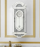 Noralie Glam Wall Clock Mirrored & Faux Diamonds AC00419-ACME