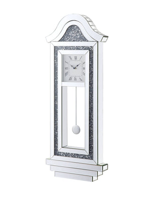 Noralie Glam Wall Clock Mirrored & Faux Diamonds AC00420-ACME