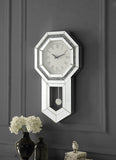 Noralie Glam Wall Clock Mirrored & Faux Diamonds AC00421-ACME