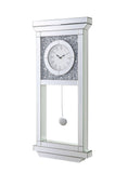 Noralie Glam Wall Clock Mirrored & Faux Diamonds AC00423-ACME