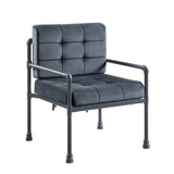 Brantley Industrial Chair Gray Velvet(#300-98, $6 USD/m) AC00429-ACME