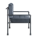 Brantley Industrial Chair Gray Velvet(#300-98, $6 USD/m) AC00429-ACME