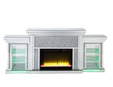 Noralie Glam Fireplace with LED  AC00524-ACME