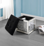 Noralie Glam Ottoman with Storage  AC00530-ACME