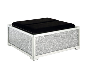 Noralie Glam Ottoman with Storage  AC00531-ACME