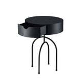 Talos Contemporary Accent Table Black Finish AC00596-ACME