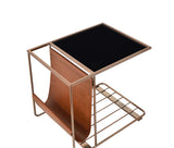 Peleus Contemporary Accent Table Rose Gold AC00599-ACME