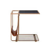 Peleus Contemporary Accent Table Rose Gold AC00599-ACME