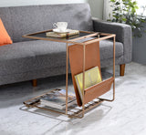 Peleus Contemporary Accent Table Rose Gold AC00599-ACME