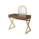 Coleen Contemporary Vanity Desk with Mirror & Jewelry Tray