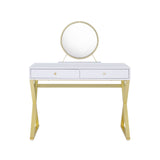 Coleen Contemporary Vanity Desk with Mirror & Jewelry Tray  AC00667-ACME