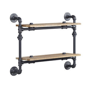 Brantley Industrial Wall Rack with 2 Shelves  AC00735-ACME